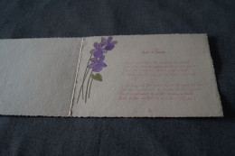 Superbe Manuscrit Edmond Rostand,Les Fleurs, 17 Cm. Sur 12 Cm. - Manuscripten