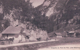 Charmey FR, Chapelle Du Pont Du Roc, Attelages (morel 579 A) - Charmey