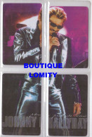 Lot 4 Cartes Téléphoniques Johnny Hallyday Puzzle Complet Phonecard Carte Téléphonique Chanteur - Rompecabezas