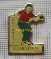PAT14950 PETANQUE LEMPDES Dpt 63 PUY DE DÔME - Boule/Pétanque