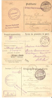 Allemagne Empire - 1914/16 - Petit Lot De 3 Kriegsgefangenensendung - Cachets Geprüft - F.A. - Kommandantur - Briefstemp - Courriers De Prisonniers