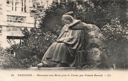 FRANCE - Tréguier - Monument Aux Morts Pour La Patrie Par Francis Renaud - Carte Postale Ancienne - Tréguier