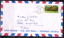 L-CHE118 - CANADA N° 497 Carrousel De La Gendarmerie Sur Lettre Par Avion Pour La France 1973 - Storia Postale