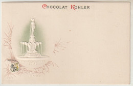 Rare Et Magnifique Cpa Chocolat Kohler Gaufrée Villes Des Cantons Suisse Les Grisons - Sammlungen & Sammellose