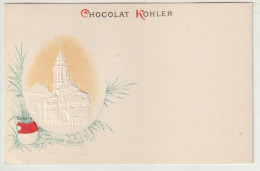 Rare Et Magnifique Cpa Chocolat Kohler Gaufrée Villes Des Cantons Suisse Soleure - Colecciones Y Lotes