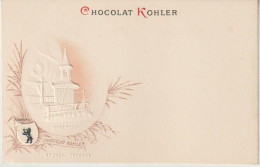 Rare Et Magnifique Cpa Chocolat Kohler Gaufrée Villes Des Cantons Suisse Appenzell - Collezioni E Lotti