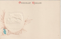Rare Et Magnifique Cpa Chocolat Kohler Gaufrée Villes Des Cantons Suisse Lucerne - Sammlungen & Sammellose