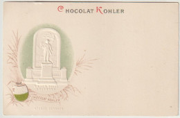 Rare Et Magnifique Cpa Chocolat Kohler Gaufrée Villes Des Cantons Suisse Vaud - Collections & Lots