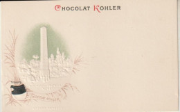Rare Et Magnifique Cpa Chocolat Kohler Gaufrée Villes Des Cantons Suisse Fribourg - Sammlungen & Sammellose