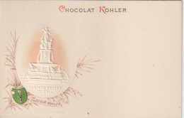 Rare Et Magnifique Cpa Chocolat Kohler Gaufrée Villes Des Cantons Suisse St Gall - Collections & Lots