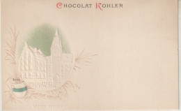 Rare Et Magnifique Cpa Chocolat Kohler Gaufrée Villes Des Cantons Suisse Zoug - Collezioni E Lotti