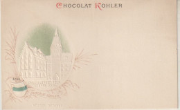 Rare Et Magnifique Cpa Chocolat Kohler Gaufrée Villes Des Cantons Suisse Zoug - Collections & Lots