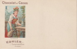 Rare Et Magnifique Cpa Chocolat Kohler  Villes Des Cantons Suisse Lucerne - Colecciones Y Lotes