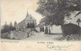 STOUMONT.  LA GLEIZE.  L'EGLISE. BELLE ANIMATION. - Stoumont