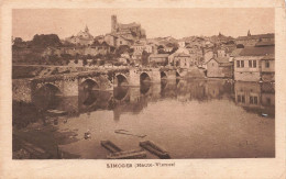 FRANCE - Limoges (Haute Vienne) - Pont - Barques - Carte Postale Ancienne - Limoges