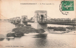 FRANCE - Fourchambault - Le Pont Suspendu - Librairie Th Ropiteau - Carte Postale Ancienne - Sonstige & Ohne Zuordnung