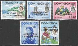 Dominica. 1968 National Day. MH Complete Set. SG 232-236 - Dominique (...-1978)