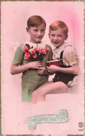 FÊTES - VŒUX - Bonne Fête - Deux Garçons - Carte Postale Ancienne - Sonstige & Ohne Zuordnung