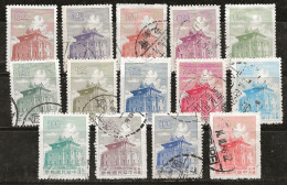 Taiwan 1960 N°Y.T. :  336 à 349 Obl. - Used Stamps