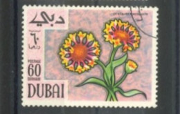 UNITED ARAB EMIRATES :1968, CENTAUREA MOSCHATA FLOWER STAMP, S.G. # 296, USED. - Dubai