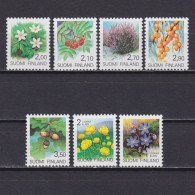 FINLAND 1990-1999, Sc# 829-835, Flowers, MNH - Unused Stamps