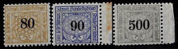 ZA0139h2  - SWITZERLAND - SBHV # 20B + 21B + 25B RAILWAY SERVICE STAMPS Mint MNH - Railway