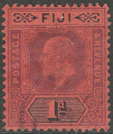 Fiji. 1904-09 KEVII. 1d Used. Mult Crown CA W/M SG 116 - Fiji (...-1970)