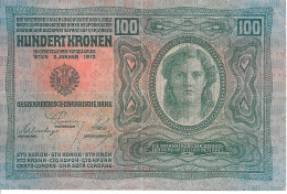 AUTRICHE ÖSTERREICH - 100 Kronen - (19) 2 Janvier 1912 - Autriche