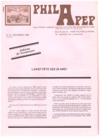 REVUE PHILAPEP  N° 72 Décembre 1986 - Français (àpd. 1941)