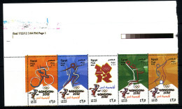 Egypt 2012 Olympic Games London 2012 2478-82 Setenant Strip MNH - Ongebruikt