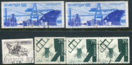 SWEDEN 1971 Definitives With All Perforations Used.  Michel 709-11 - Oblitérés