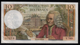 FRANCE - 10 Francs Voltaire - 2.3.1972 - Y.769 - F : 62/55 - TTB+ - 10 F 1963-1973 ''Voltaire''