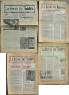 REVUE LA REVUE DU TIMBRE N° 337, 378, 386, 391 De 1982, 1986 Et 1987 - Francés (desde 1941)