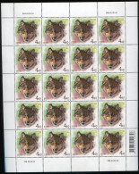 Estonia:Unused Sheet Wolf, Canis Lupus, 2004, MNH - Estonie