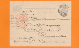 1932 - Entier Carte Postale Par Avion De BATAVIA, Indes Néerlandaises Vers PARAMARIBO, Suriname - Via AMSTERDAM - Nederlands-Indië