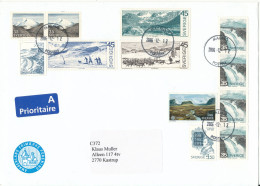 Sweden Cover Sent To Denmark 12-12-2006 With More Topic Stamps Big Size Cover - Cartas & Documentos