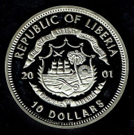 LIBERIA - Monnaie - Année 2001- 10 DOLLARS. - WORLD WAR II: PEARL HARBOR, Dec. 1941. - Liberia