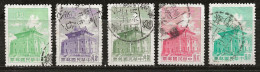 Taiwan 1962-1964 N°Y.T. :  5 Valeurs Série 408 à 413 Obl. - Usati