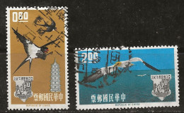 Taiwan 1963 N°Y.T. :  434 Et 435 Obl. - Gebraucht