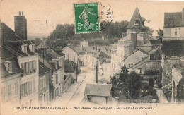 St Florentin * La Rue Basse Du Rempart , La Tour Et Le Prieuré - Saint Florentin