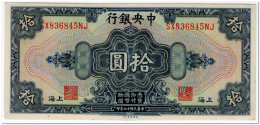 CHINA,10 DOLLARS,1928,P.197,XF+ - Chine