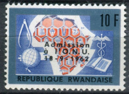 Rwanda - 11 Sur 217 Au Lieu De 218 (Texte Français) - Variété - 1963 - MNH - Ungebraucht