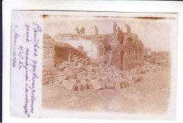 ARMENIA ALEXANDROPOL LENINAKAN GYUMRI EARTHQUAKE 1926 FIRE BRIGADE DISASSEMBLES HOUSE REAL PHOTO 4R - Arménie
