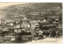 SAINT SULPICE LAURIERE VUE GENERALE 1916 CACHET GARE DE SAINT SULPICE COMMISSION MILITAIRE - Saint Sulpice Les Feuilles