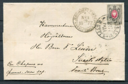 1877 Russia Finland St Petersburg Finska Jernvagen Railway TPO Wrapper - Storia Postale