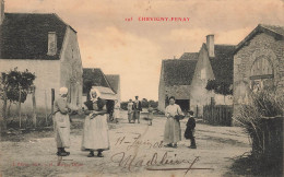 Chevigny Fénay * Rue Et Vue Sur Le Village * Villageois - Autres & Non Classés