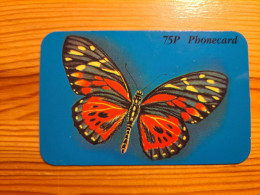 Prepaid Phonecard United Kingdom, Discount Phonecard - Butterfly - Emissioni Imprese