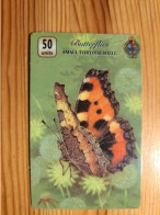 Prepaid Phonecard United Kingdom, Unitel - Butterfly - Bedrijven Uitgaven