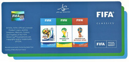 Qatar FIFA Classics Football Soccer World Cup, New Issue Bulletin Brochure, Russia Brazil South Africa, Hologram Sports - Altri & Non Classificati