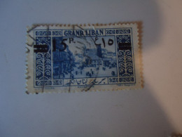 LIBAN  LEBANON   USED  STAMPS  STAMPS     OVERPRINT  15P   WITH POSTMARK - Lebanon